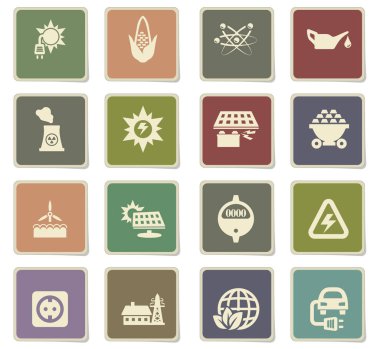 biyo yakıt Icon set