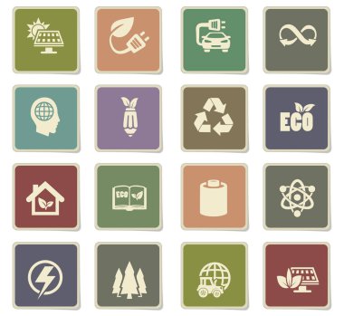 biyo yakıt Icon set