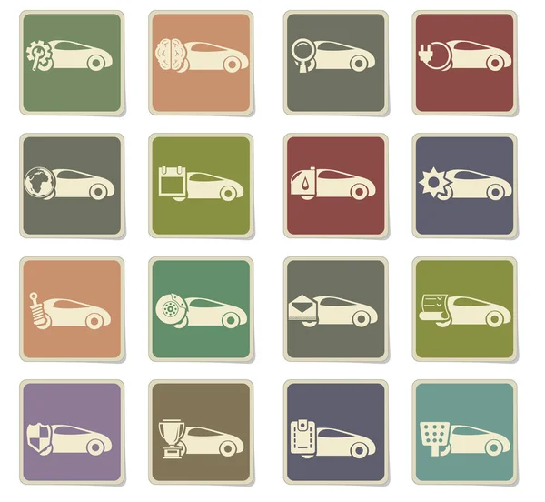 Service de voiture ICON SET — Image vectorielle