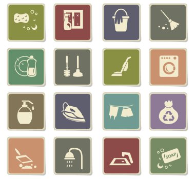 Temizlik şirketi Icon set