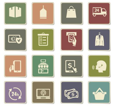 e-ticaret Icon set