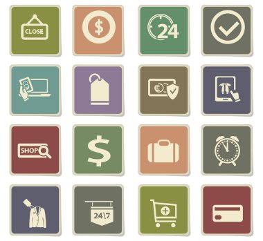 e-ticaret Icon set