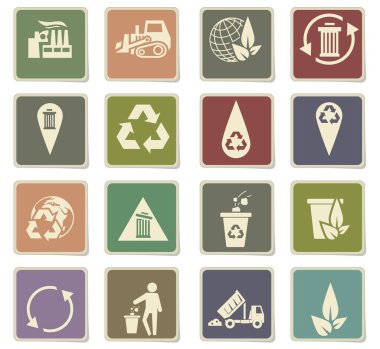 çöp Icon set