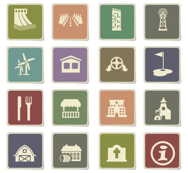 altyapı Icon set