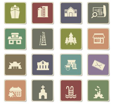 altyapı Icon set
