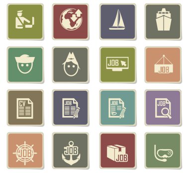 iş arama Icon set