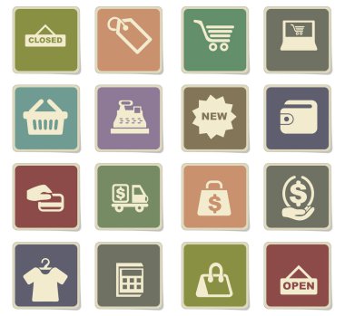 alışveriş Icon set