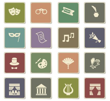 Tiyatro Icon set