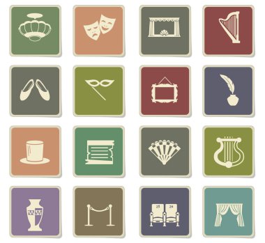 Tiyatro Icon set