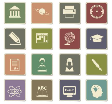 Üniversite Icon set