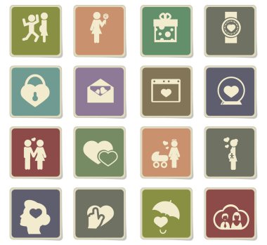 Sevgililer günü Icon set