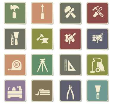 iş araçları simge seti