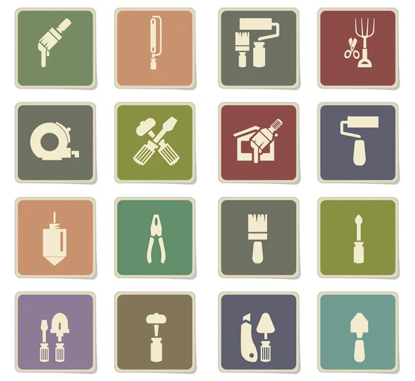 Work tools icon set — Stock Vector