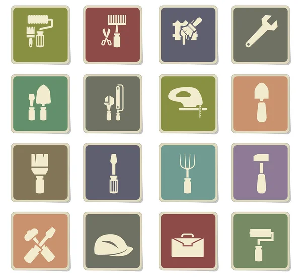 Work tools icon set — Stock Vector