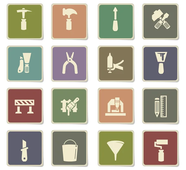 Work tools icon set — Stock Vector