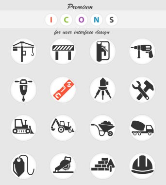 İnşaat Icon set