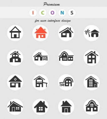 ev tipi Icon set
