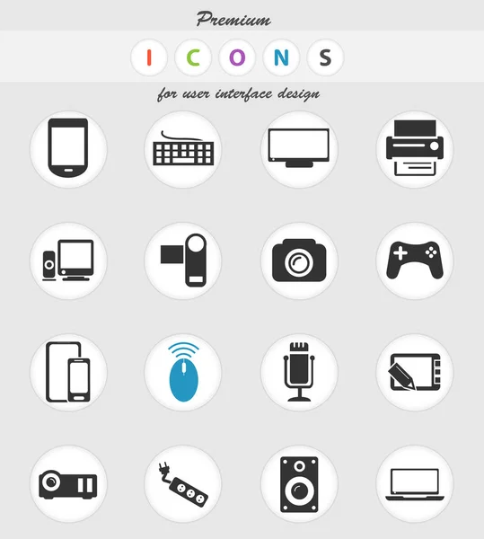 Conjunto de iconos del dispositivo — Vector de stock