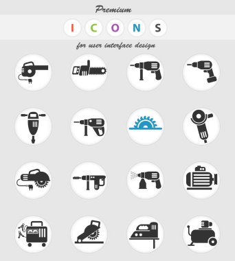 makine aletleri Icon set