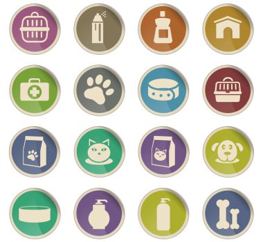 Evcil hayvan Icon set için ürünler