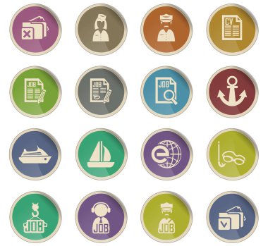 iş arama Icon set