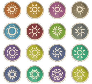 Güneş simgesi seti