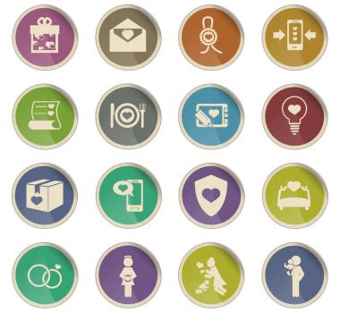 Sevgililer günü Icon set