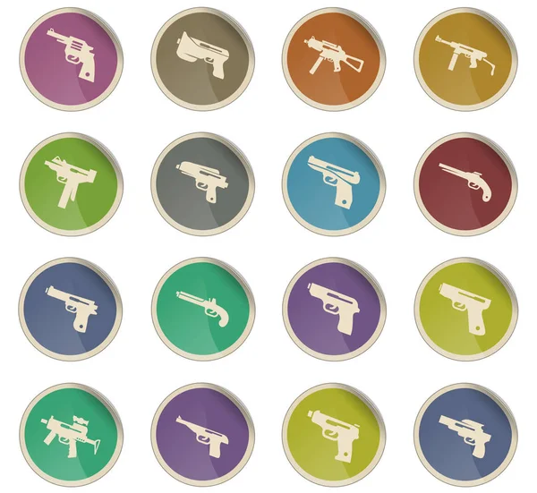 Set di icone delle armi — Vettoriale Stock
