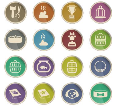 Evcil hayvan Icon set için ürünler