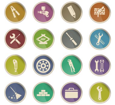 iş araçları simge seti