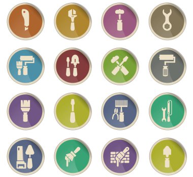 iş araçları simge seti