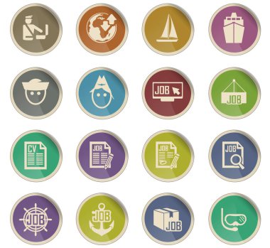 iş arama Icon set