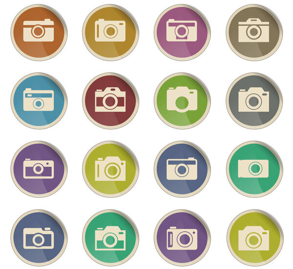 camera icon set