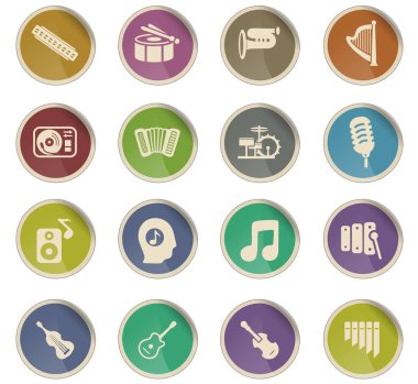 Müzik simgesi seti