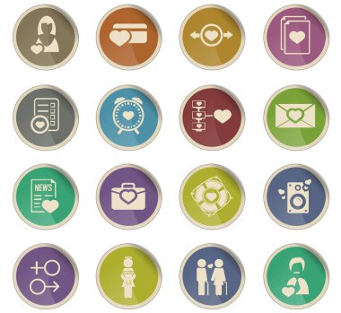 Sevgililer günü Icon set