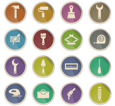 iş araçları simge seti