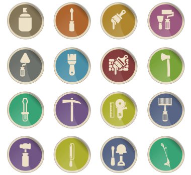 iş araçları simge seti