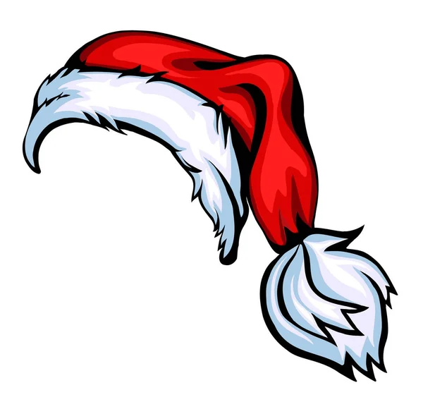 Cartoon-Weihnachtsmann isoliert auf weiß — Stockvektor