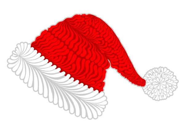 Chapeau de Père Noël — Image vectorielle