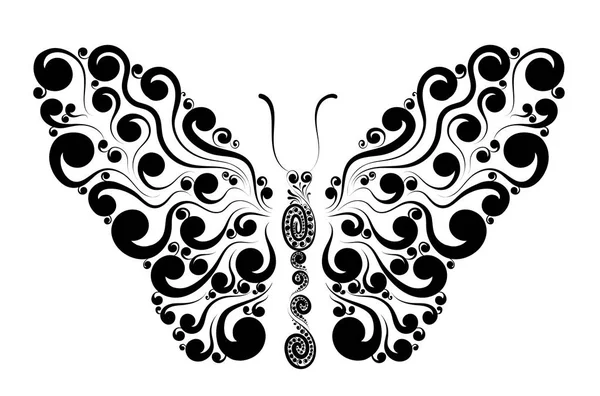 Ilustração borboleta decorativa — Vetor de Stock