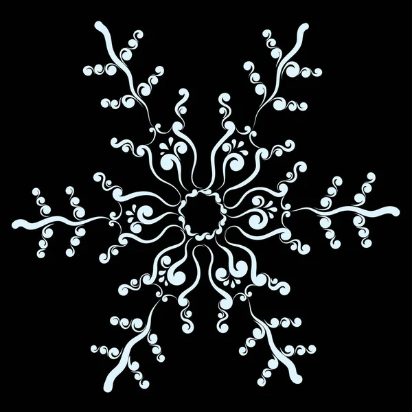 Superbe flocons de neige ajourés — Image vectorielle