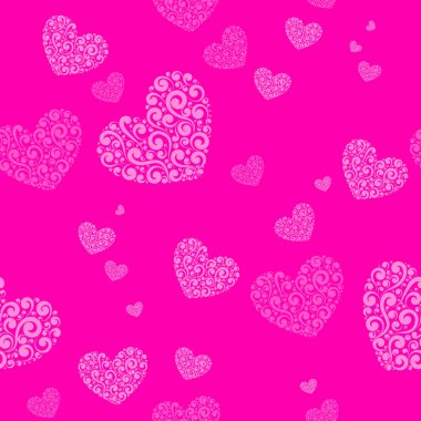 Sevgililer günü kesintisiz arka plan yürekleri