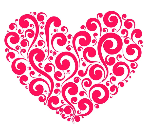 Vector red painted heart — Stock Vector