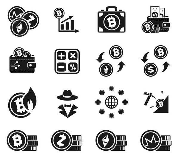 Cryptocurrency simge seti