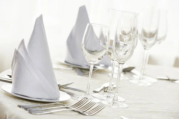 Catering restaurant service. set table — Stock Photo, Image