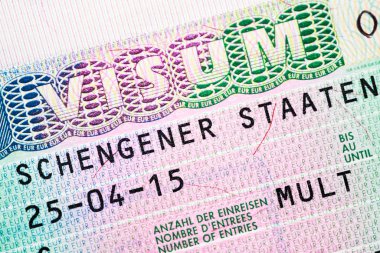 schengen visa for multiple crossing the border clipart