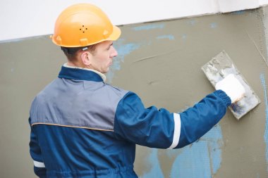 Dış Cephe iş. Sıva çalışmaları için kullanılan sıva mesh takviye fiberglas