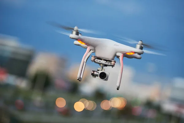 Drone quadcopter with digital camera — Stock Photo, Image