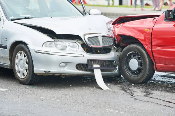 Bilolycka på gatan — Stockfoto