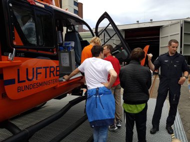 Kurtarma helikopteri yakın çekim